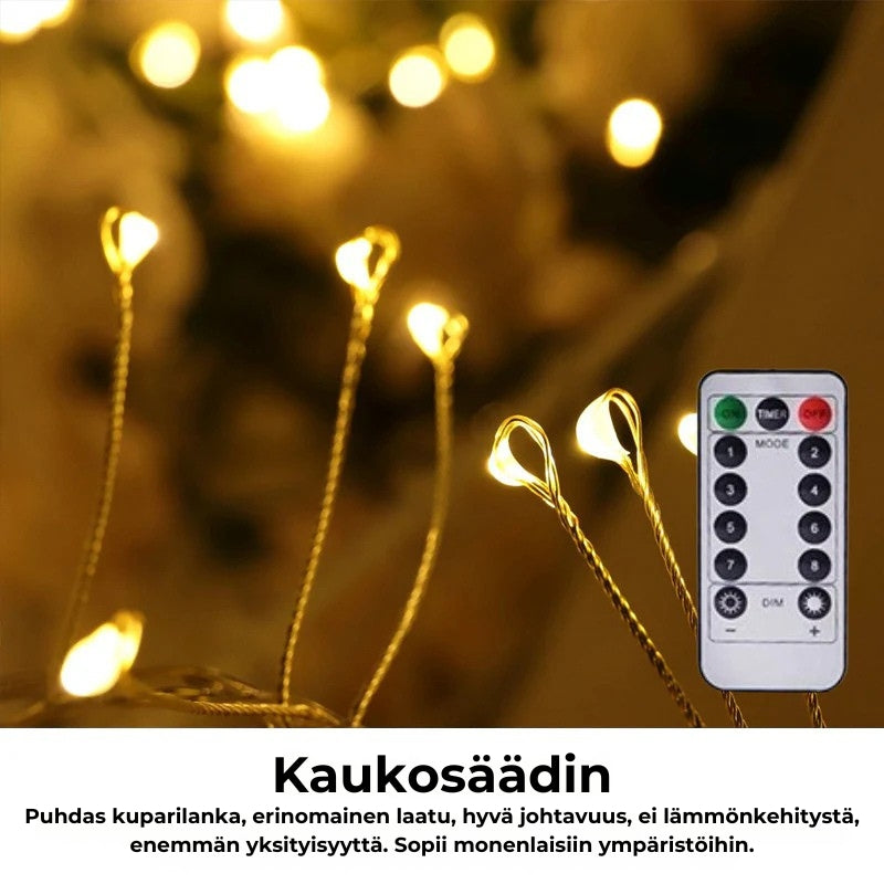 LED-kuparilankavalot – valonauhat