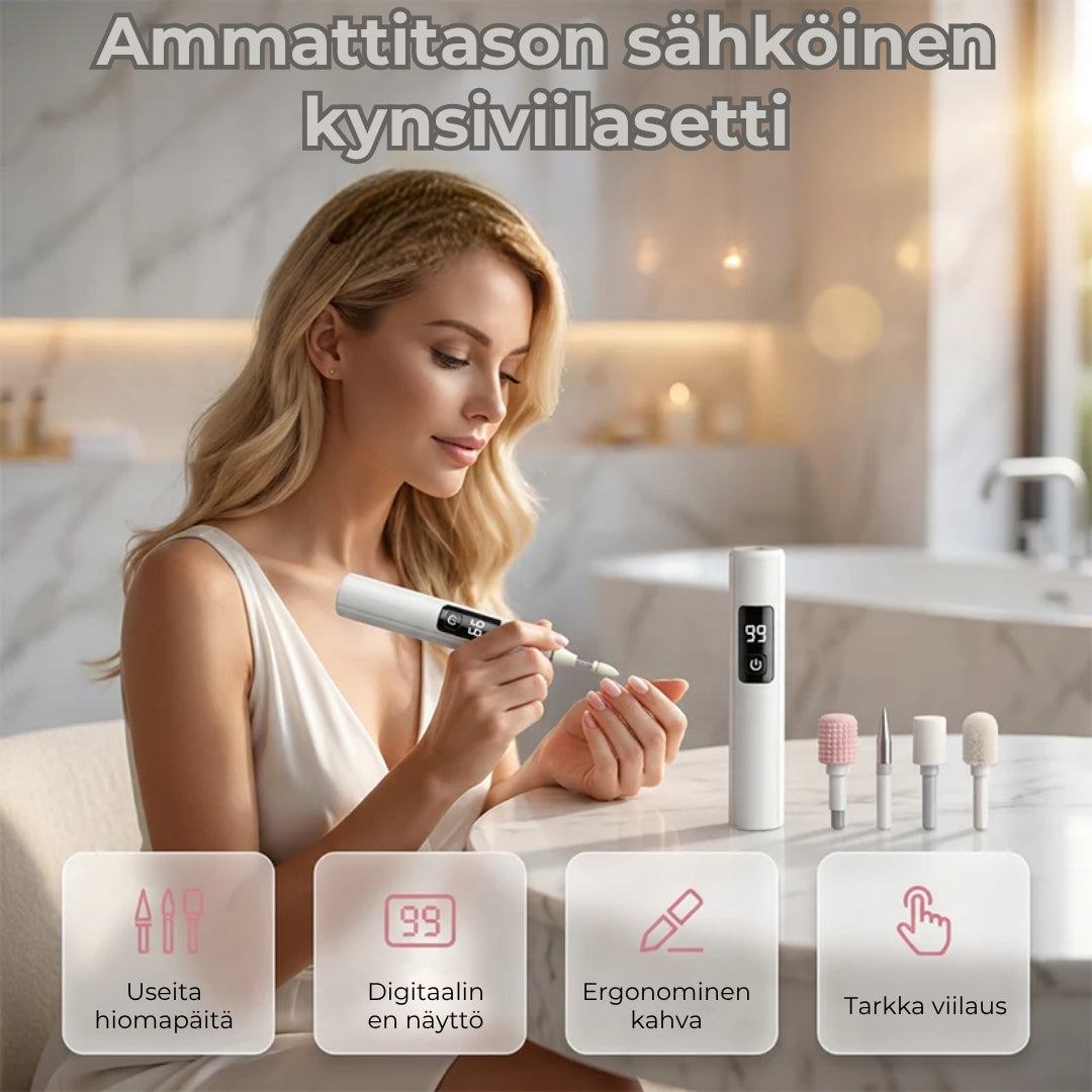 Sähköinen kynsiviila digitaalisella nopeudensäädöllä