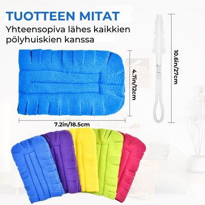 Uudelleenkäytettävä fleece-pölyliinasetti