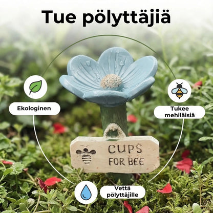 Kukanmuotoinen mehiläisten juomapaikka💧