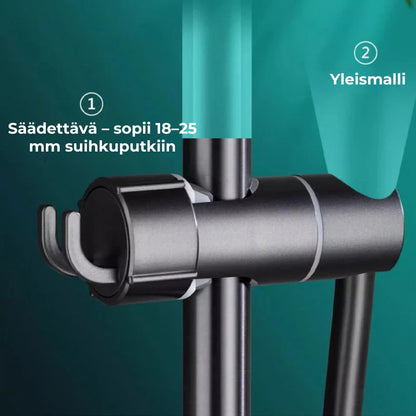 Yleiskäyttöinen suihkupään pidike