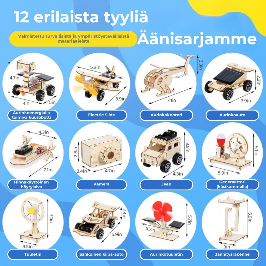 12-in-1 robotiikan rakennussarja lapsille
