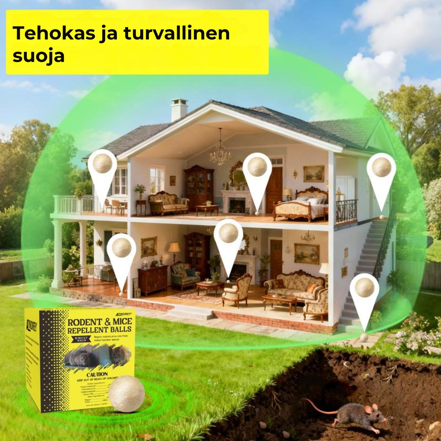 RodentShield™ hiiri- ja rotankarkotinpallot