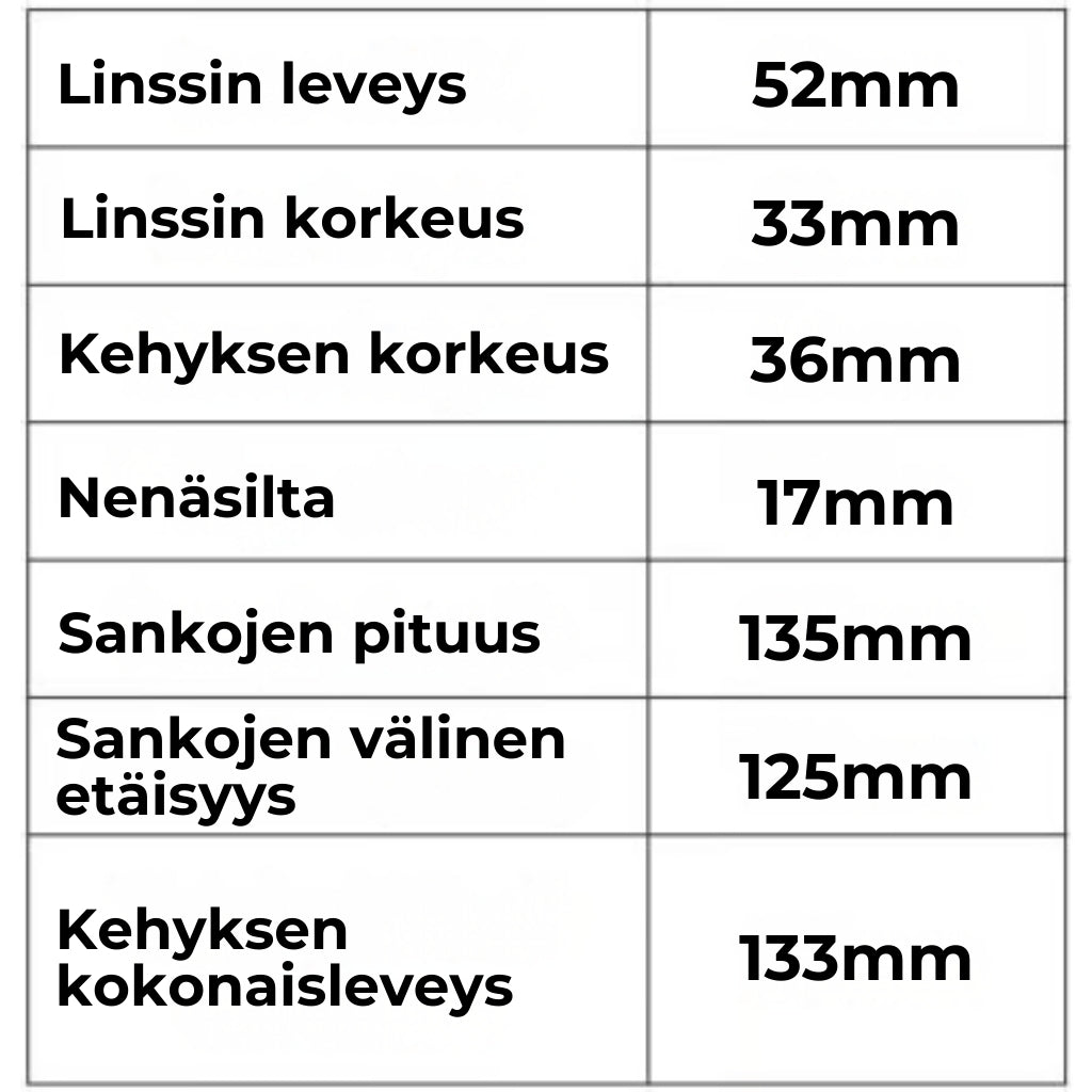 ActiveFit Pro -bifokaaliset lukulasit