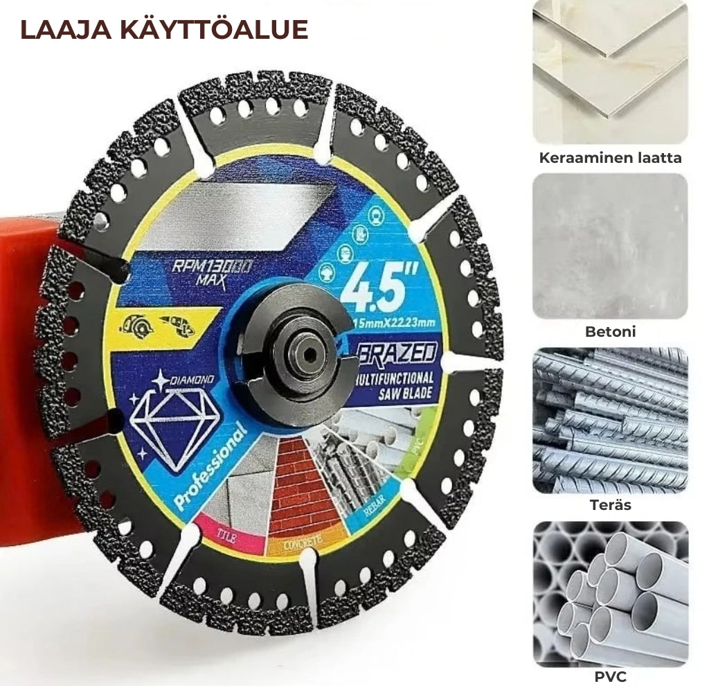 Timanttileikkauslaikat kivelle (4 kpl)