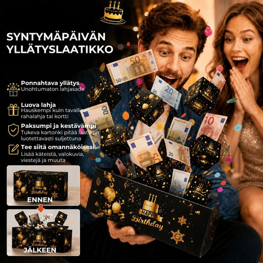 Ponnahtava syntymäpäivälaatikko