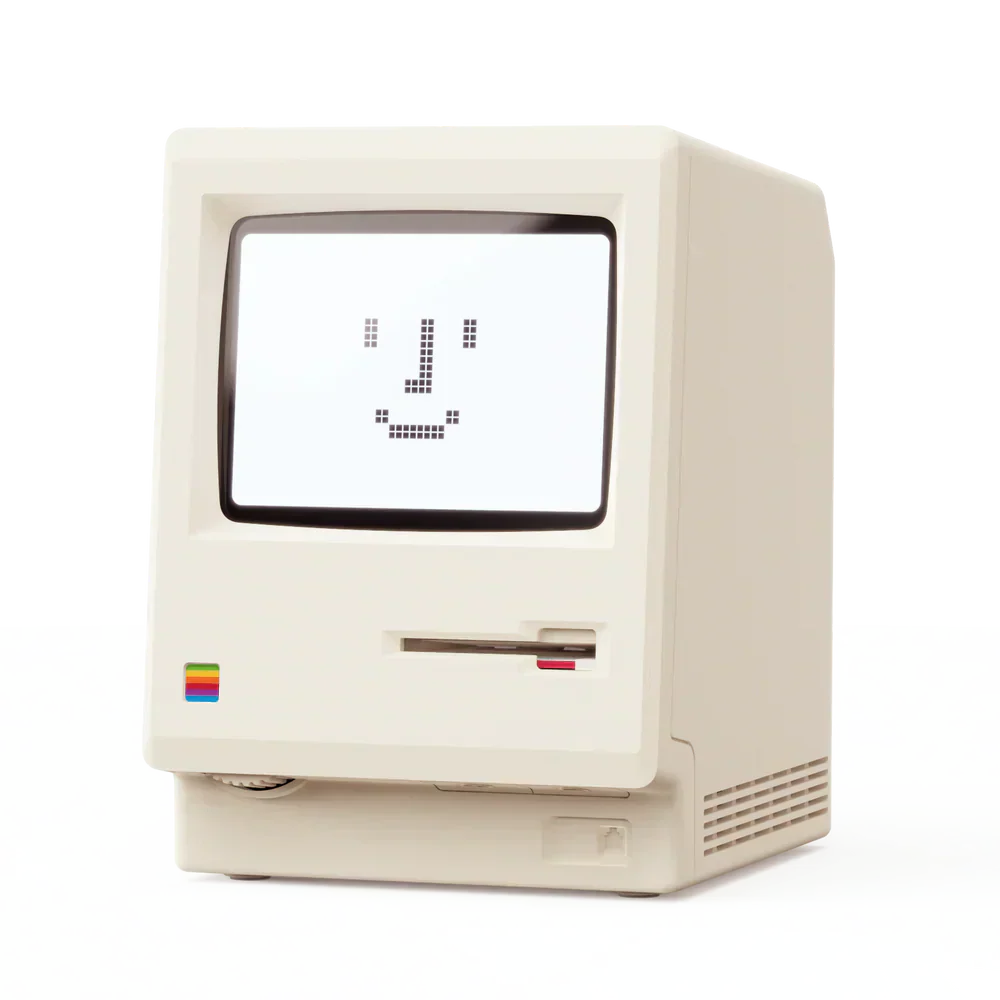 Retro Maclock Mini Mac -kello