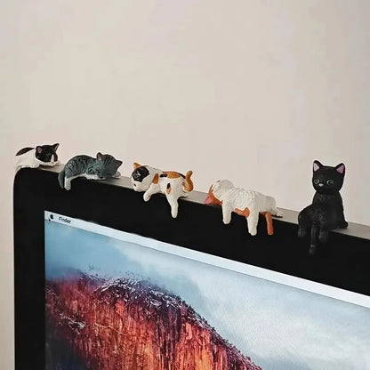 Käsinmaalatut mini-kissapatsaat työpöydälle 😺