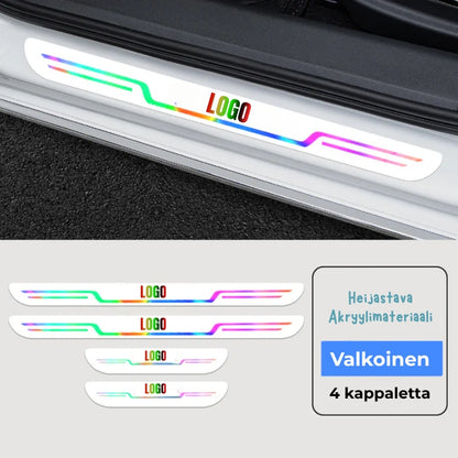 Akryyliset ovien kynnyslistat autoon (4 kpl sarja)