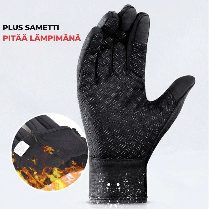 HeatGripX™ Tuulenpitävät, lämpöeristetyt ja luistamattomat talvikäsineet