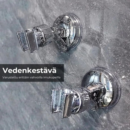 Säädettävä imukuppikiinnitteinen suihkupään pidike