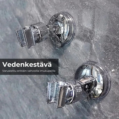 Säädettävä imukuppikiinnitteinen suihkupään pidike