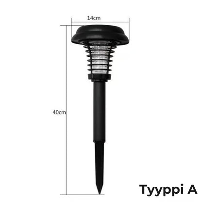 Aurinkoenergialla toimiva LED-hyönteisvalaisin