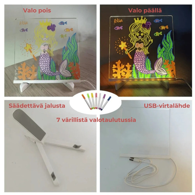 Doodleglow™️ LED-piirtotaulu