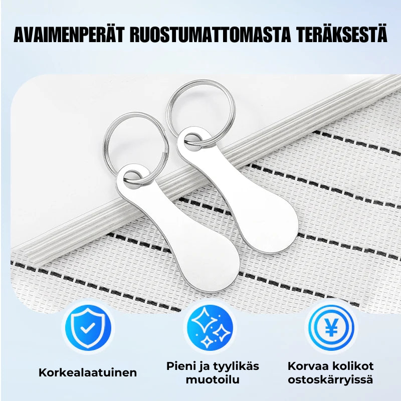 Ostoskärrypoletti -avaimenperä