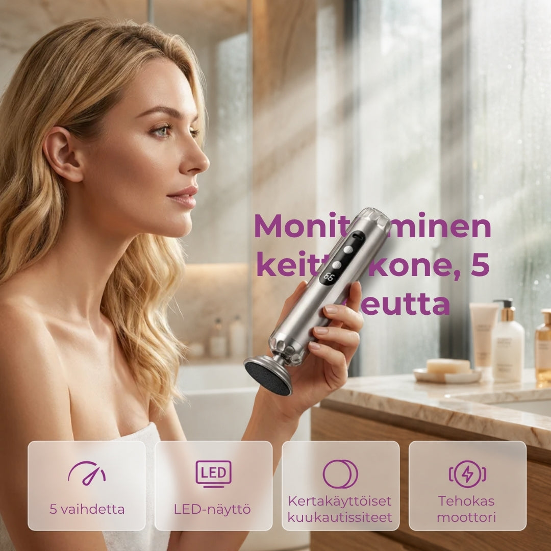 Elektroninen jalkaraspi, 5 nopeutta