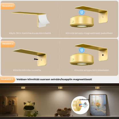 🖼️💡Magneettinen taidevalaisin – 13 valaistustilaa