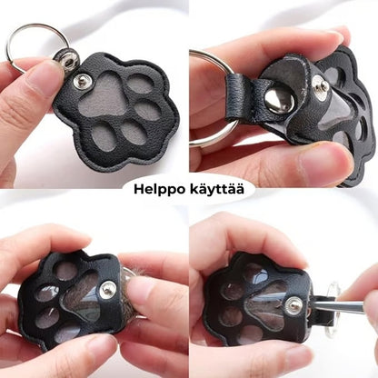 Nahkainen tassuavaimenperä lemmikkisi muistoksi - 🐾 Säilytä heidän muistonsa aina lähelläsi