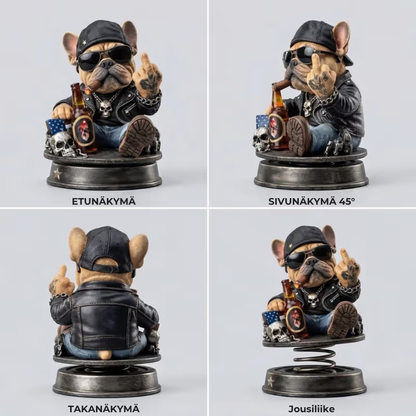 Äreä bulldog -kojelautakoriste