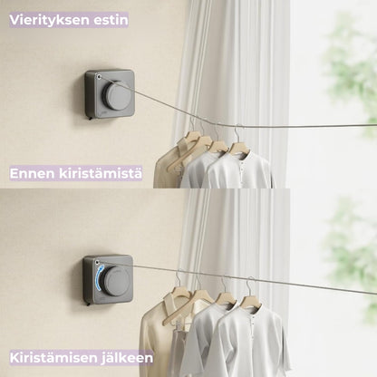 Sisäänvedettävä pyykkinaru