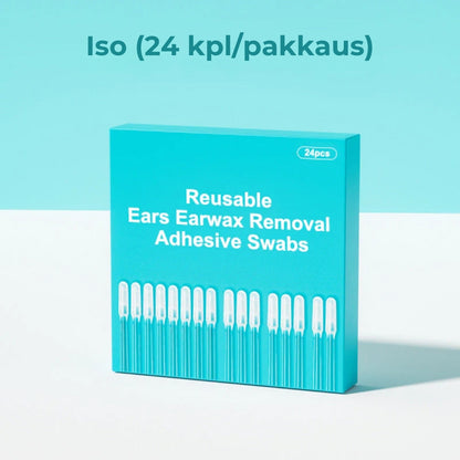 Uudelleenkäytettävät korvanpuhdistuspuikot (24 kpl)