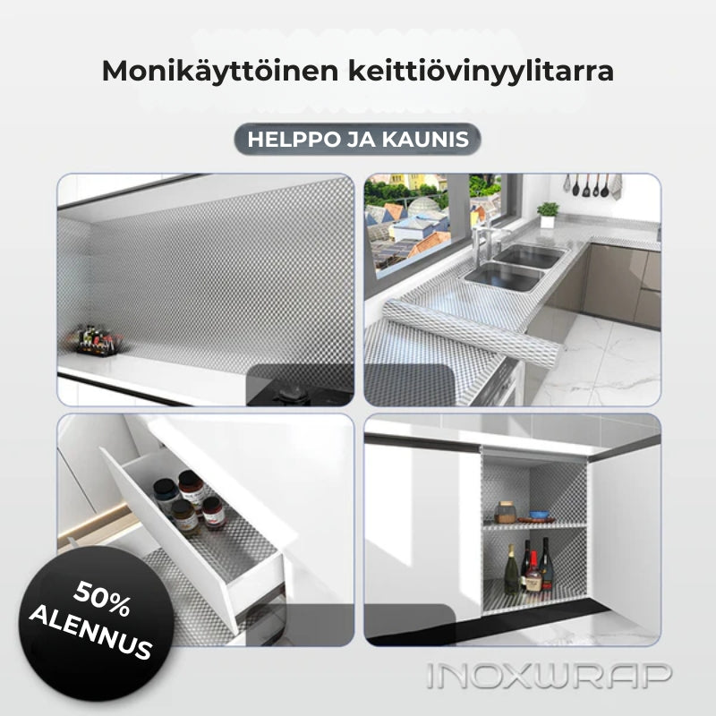 INOXWRAP® Keittiövinyyli (3 metriä)