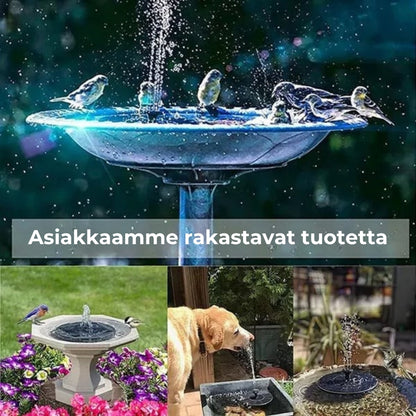 Aurinkokäyttöinen automaattinen suihkulähde