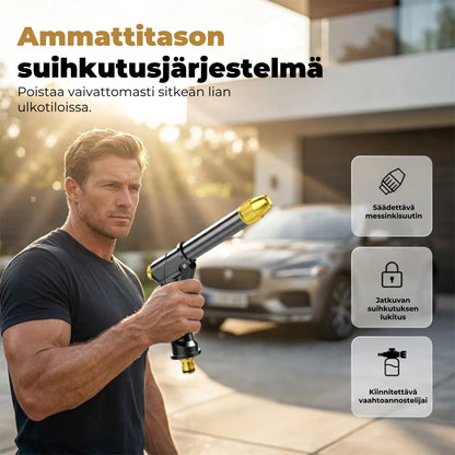 Tehokas suihkupistooli puutarhaletkuun