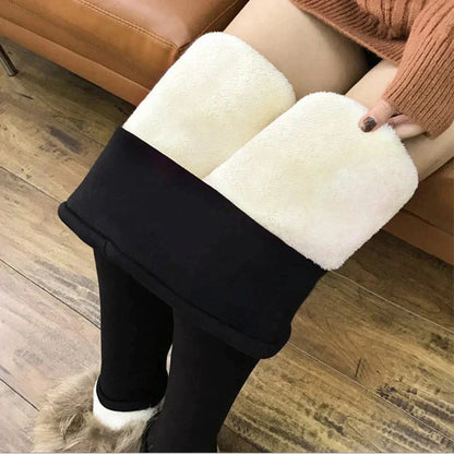 Karitsannahantuntuiset talvileggingsit