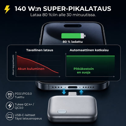 Älykäs lataussuoja automaattisella virrankatkaisulla