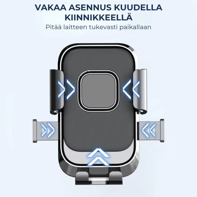Tärinää vaimentava puhelinteline polkupyörään