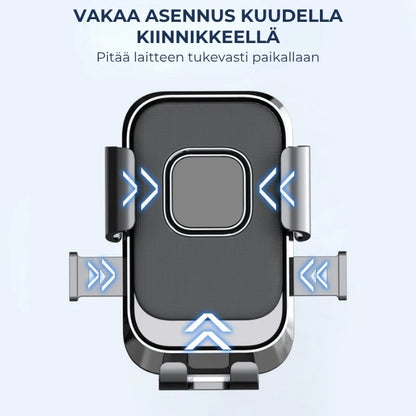 Tärinää vaimentava puhelinteline polkupyörään