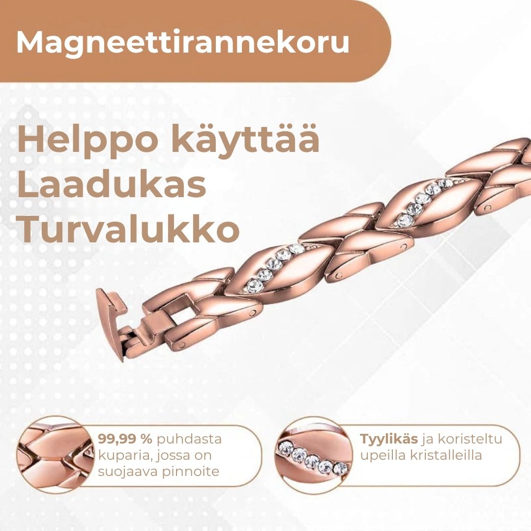 Magneettinen kuparirannekoru