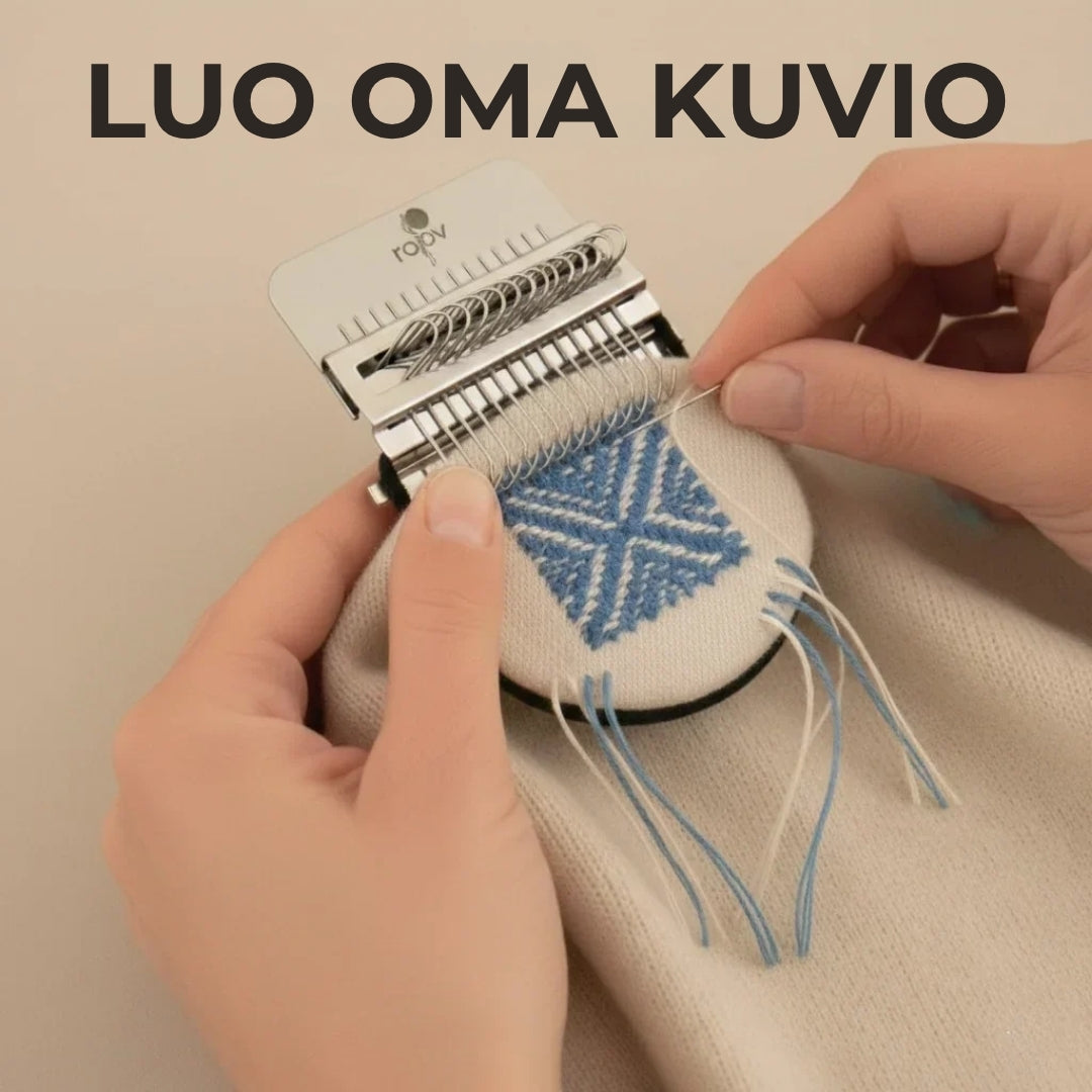 Puinen parsinta- ja kudontakehys