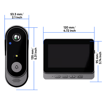 X8 Video-ovikello live-näytöllä