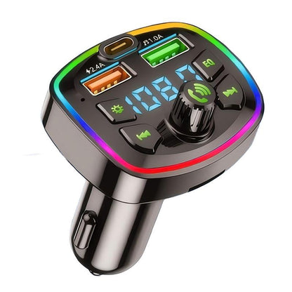 Bluetooth FM -lähetin autoon – pikalaturi ja handsfree