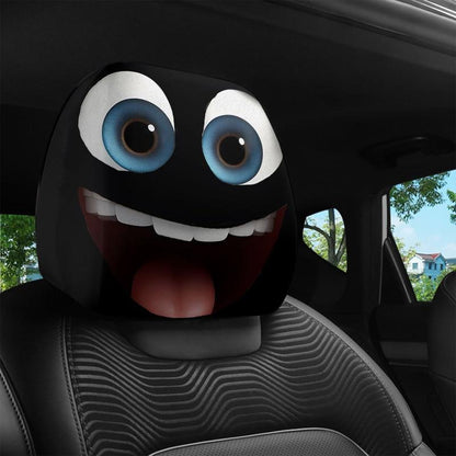 Hauskat sarjakuvamaiset niskatuen suojukset autoon – 2 kpl, yleismalli
