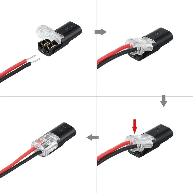 Kaksijohtiminen lukittava pistokeliitin (20 kpl)
