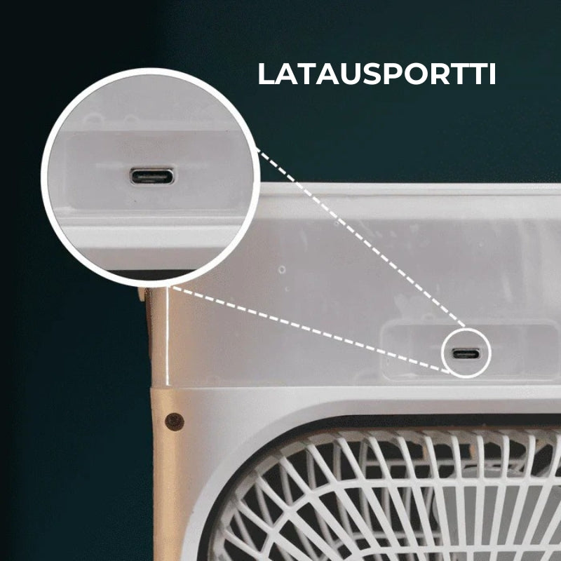 Kannettava tuuletin ja ilmankostutin - Air Cooler Fan