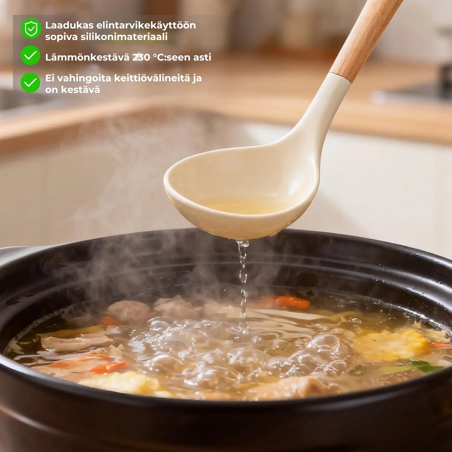 NordicKitchen – Tyylikäs silikoninen keittiövälinesetti (12-osainen)