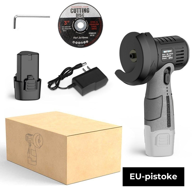 Mini-kulmahiomakone, 12 V läpihiontalaikalla