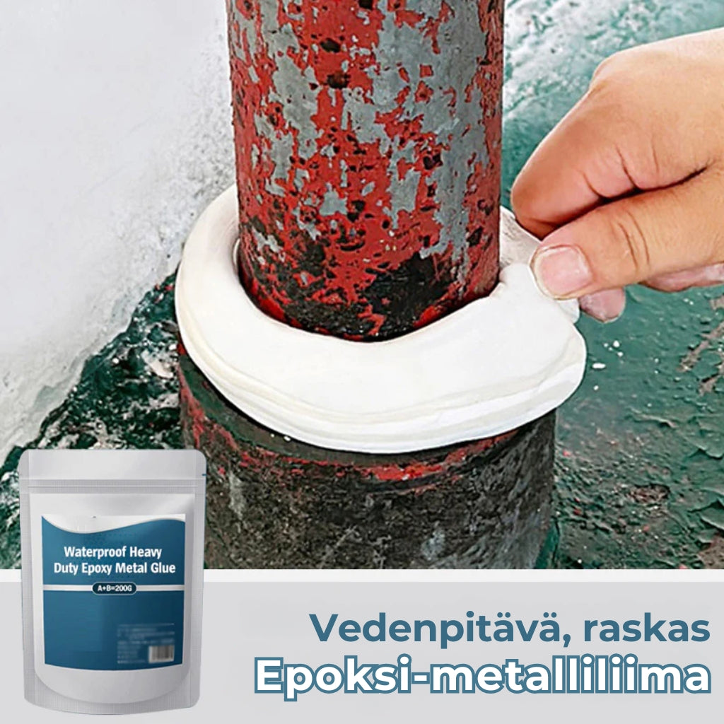 Vedenkestävä epoksimetalliliima