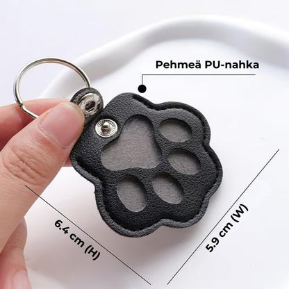 Nahkainen tassuavaimenperä lemmikkisi muistoksi - 🐾 Säilytä heidän muistonsa aina lähelläsi