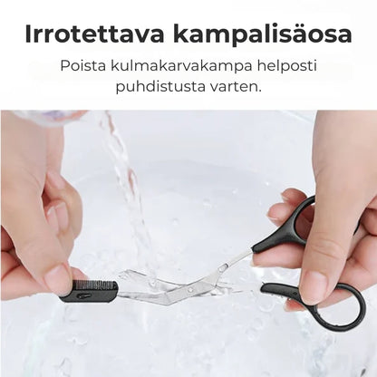 Kulmakarvasakset – Tarkkaa ja vaivatonta trimmausta