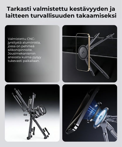 3-in-1-taitettava magneettinen elektroniikkateline