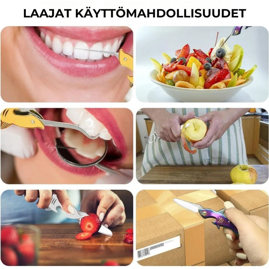Hainmuotoinen 3-in-1-avaimenperätyökalu