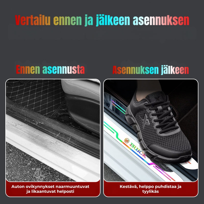 Akryyliset ovien kynnyslistat autoon (4 kpl sarja)