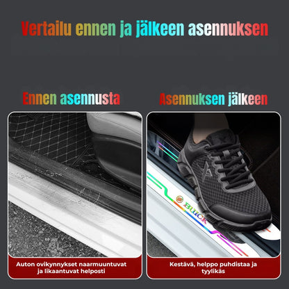Akryyliset ovien kynnyslistat autoon (4 kpl sarja)