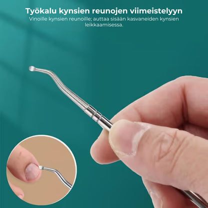 Kynsileikkurisetti sisäänkasvaneille ja paksuille kynsille