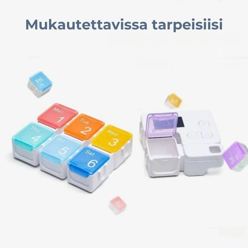 Viikoittainen lääkedosetti hälytysmuistutuksella